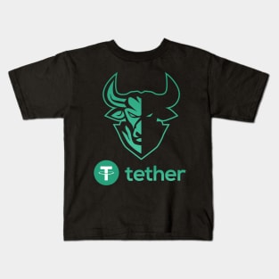 tether coin Crypto coin Crytopcurrency Kids T-Shirt